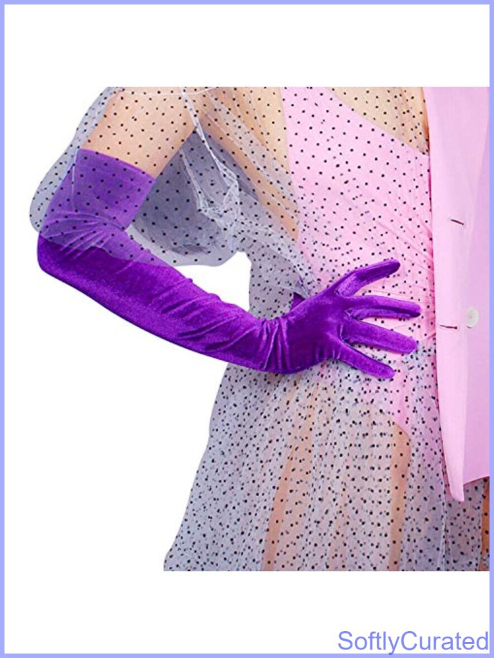 Italian Velvet Opera Gloves 24" Touchscreen Stretch Evening Party Arm Warmer